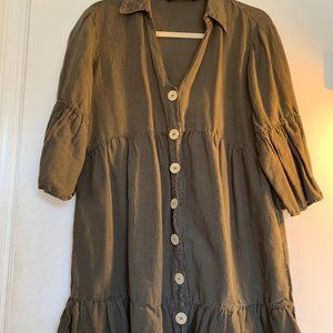 Olive Babydoll Dress